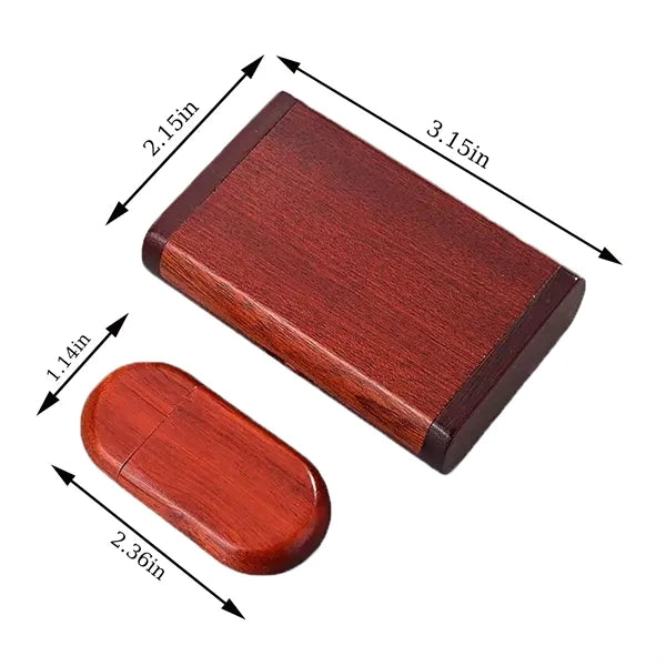 Wooden Oval USB Flash Drive Gift