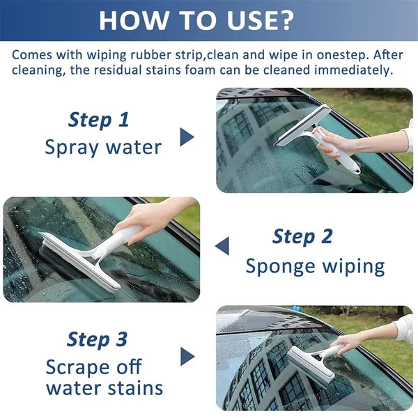 Multifunctional 3-in-1 Spray Window Cleaning Brush Tool