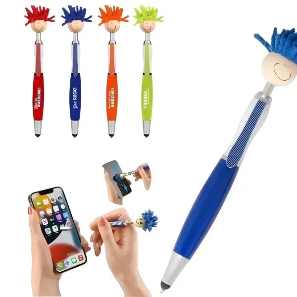 Multicultural Screen Cleaner With Stylus Pen