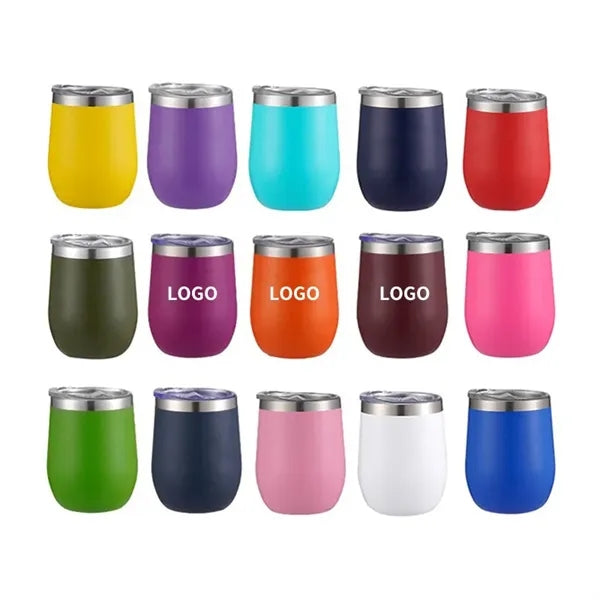 12oz Stainless Steel Portable Eggshell Tumbler