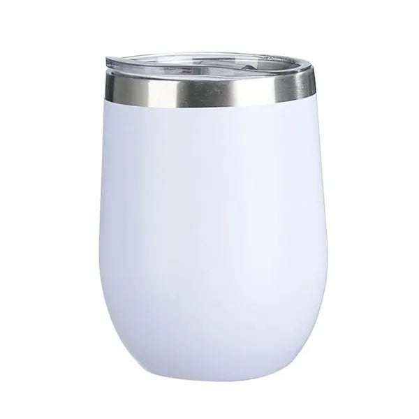 12oz Stainless Steel Portable Eggshell Tumbler