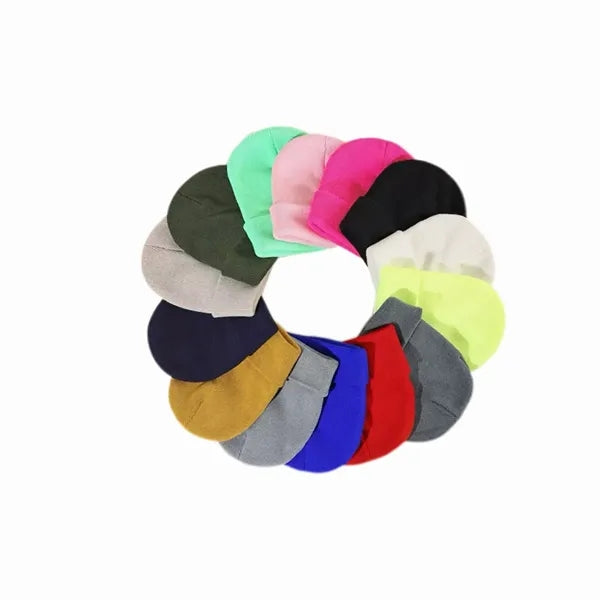 Solid Color Plain Knit Beanie