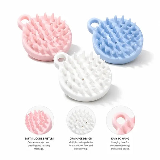 Logo Silicone Shampoo Massage Brush
