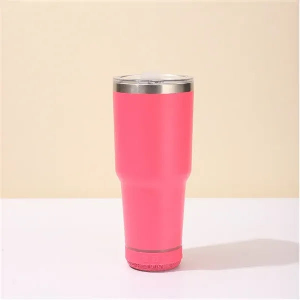 30 oz Bluetooth Speaker Tumbler Custom Logo Stainless Steel