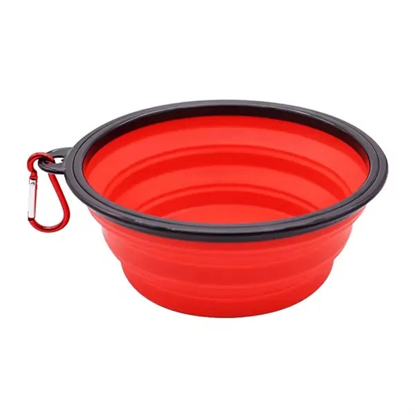Collapsible Travel Silicone Pet Bowl - Custom Logo