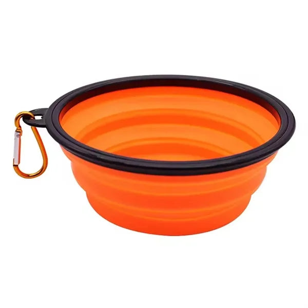 Collapsible Travel Silicone Pet Bowl - Custom Logo