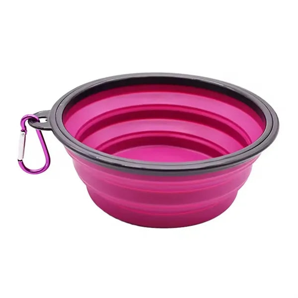 Collapsible Travel Silicone Pet Bowl - Custom Logo