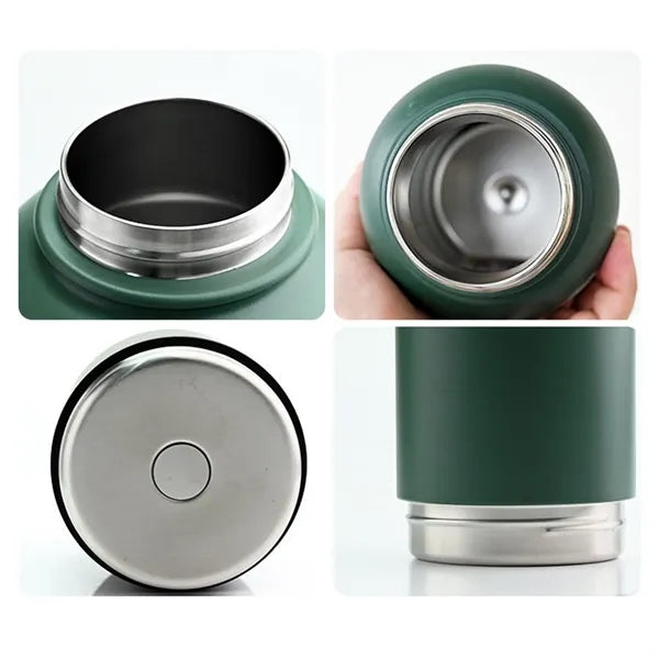 3-in-1 Pet Travel Water Bottle 32oz Stainless Steel - Print