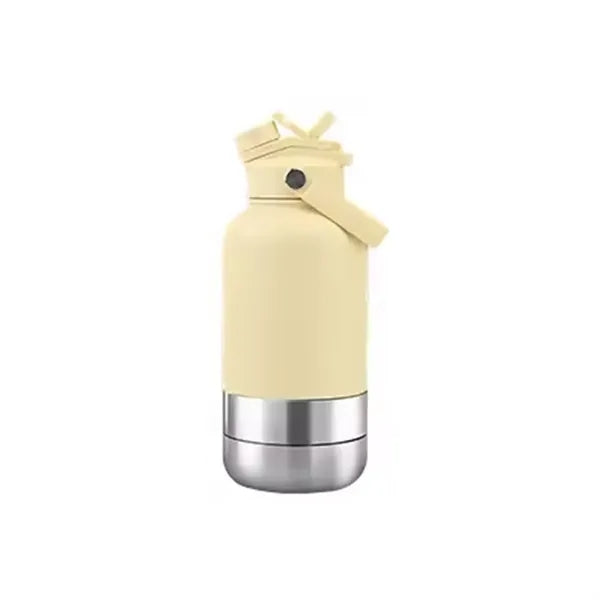 3-in-1 Pet Travel Water Bottle 32oz Stainless Steel - Print