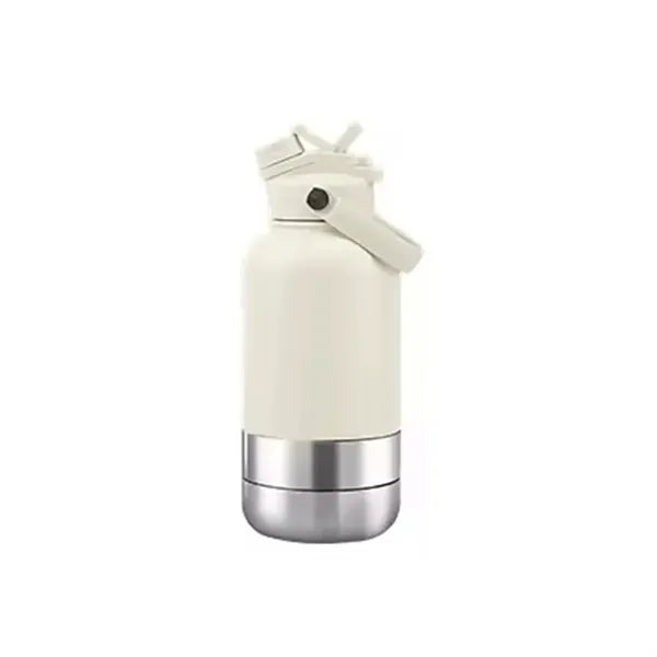 3-in-1 Pet Travel Water Bottle 32oz Stainless Steel - Laser