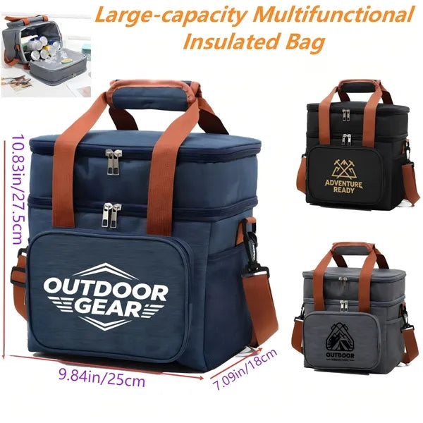 Logo Insulated Cooler Bag Leakproof Lunch Tote