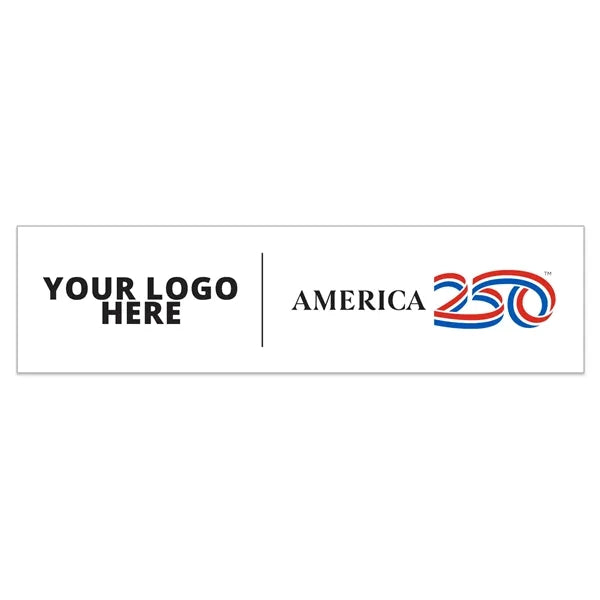 America 250 TM Digital Full Color Vinyl Bumper Sticker(3"x11