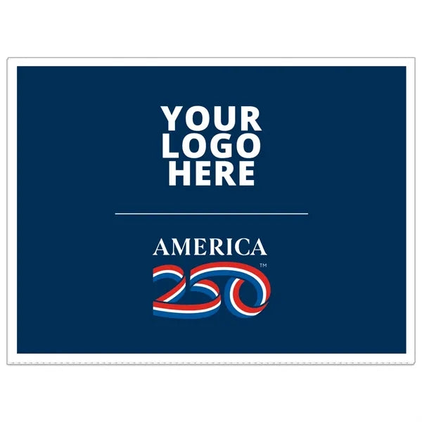 America 250 TM Corrugated Plastic Sign: FC/2 Sides (18"x24")