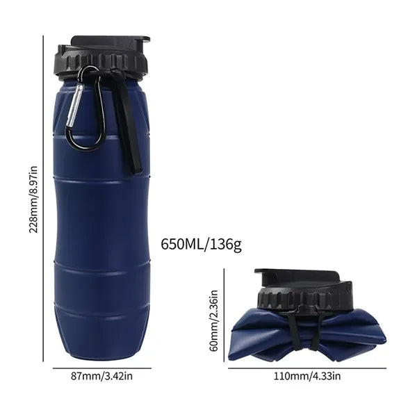 22oz Silicone Foldable Water Cup