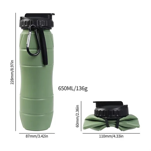 22oz Silicone Foldable Water Cup