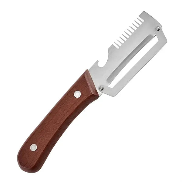 Multi Functional Vegetable Peeler With Wooden Handle