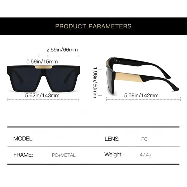 Retro Square UV Protection Sunglasses