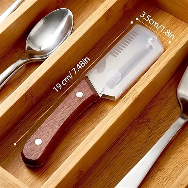 Multi Functional Vegetable Peeler With Wooden Handle