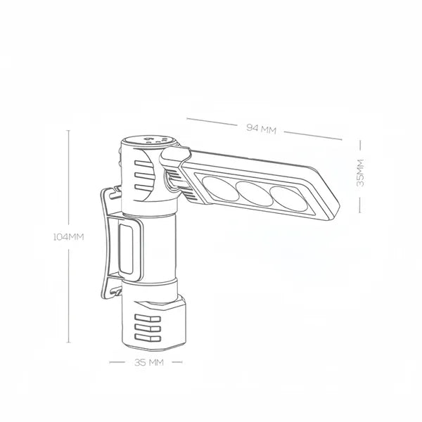 Rotatable Rechargeable LED Headlamp