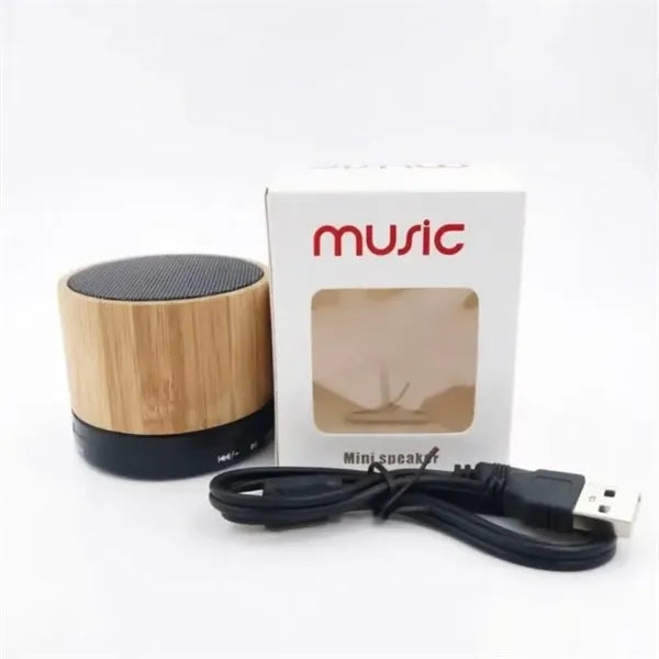 Mini Bamboo Wooden Bluetooth Card Slot Speaker