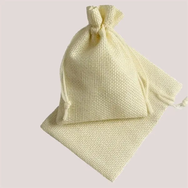 Drawstring burlap bag