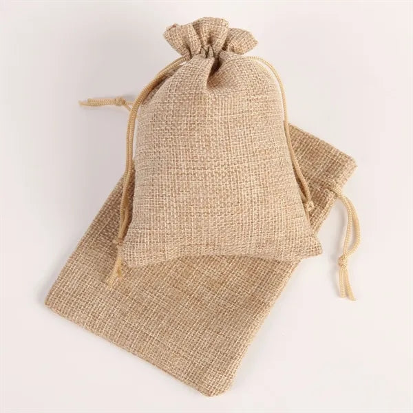 Drawstring burlap bag