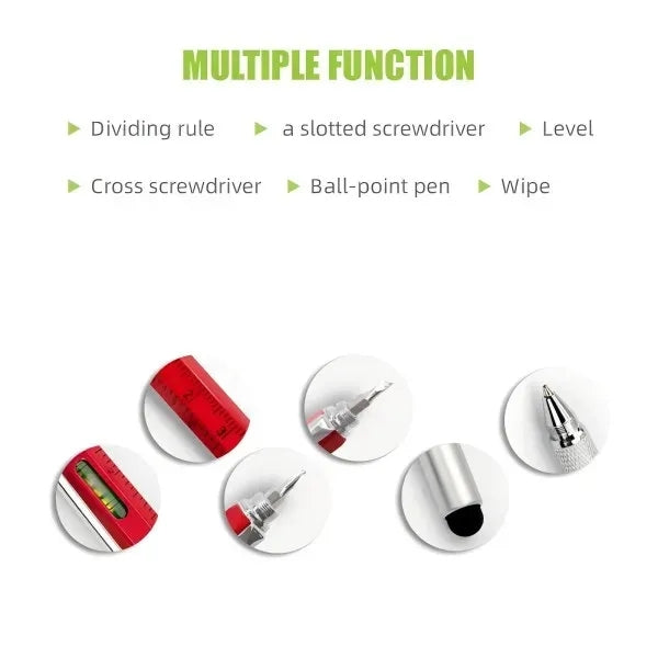 5-in-1 Multi Function Stylus Ballpoint Pen