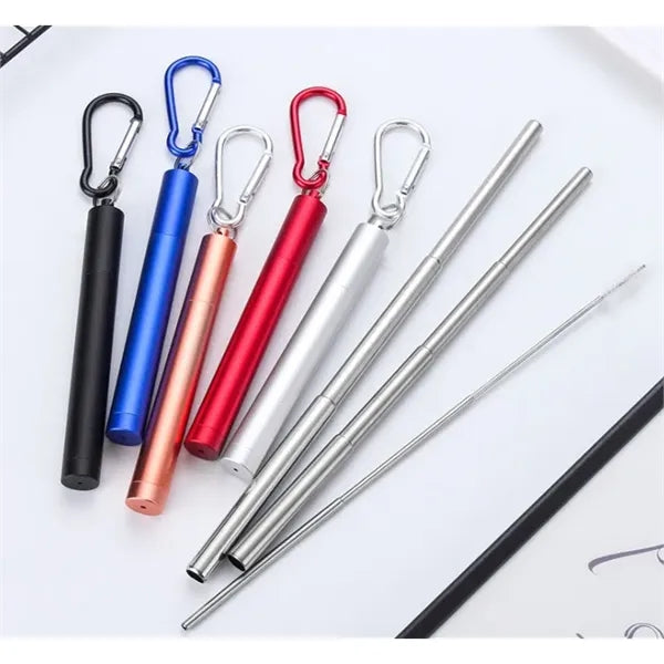 PocketSip Collapsible Stainless Straw Kit