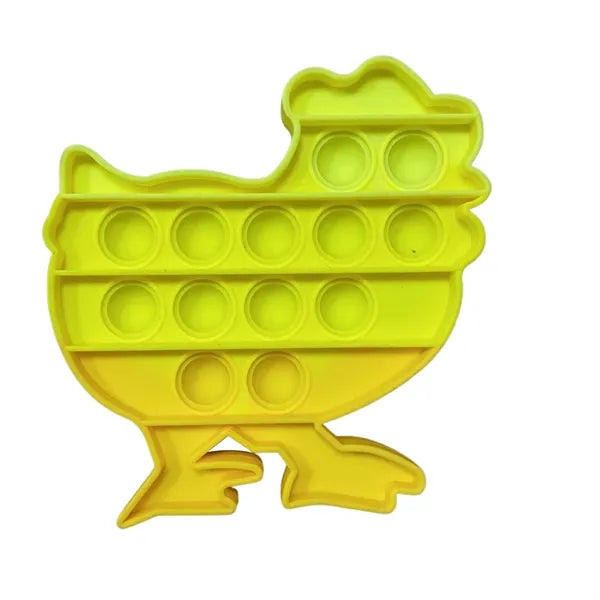 Pop It Fidget Toy - Chicken Shaped Full color