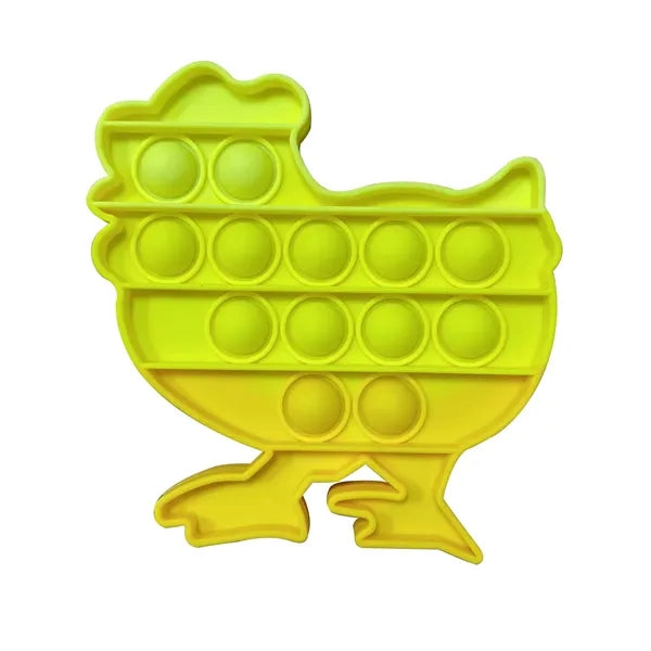 Pop It Fidget Toy - Chicken Shaped Full color