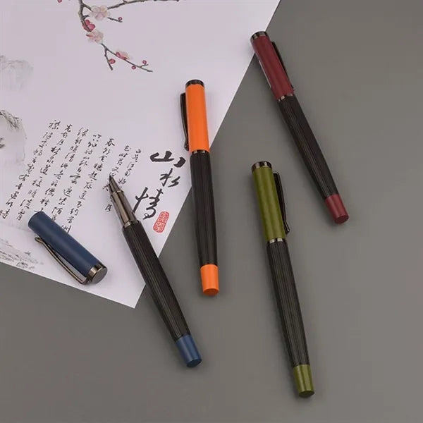 Engraved Metal Ballpoint Pen with Cap
