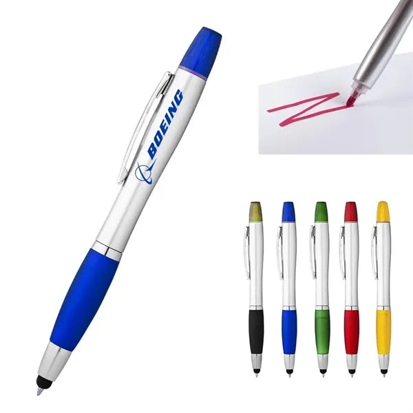 2-in-1 Ballpoint Pen with Highlighter
