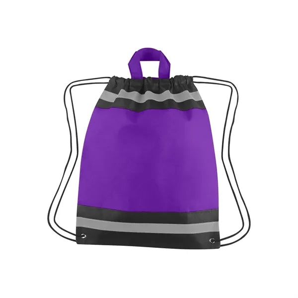 Horizon Reflective Drawstring Backpack Tote
