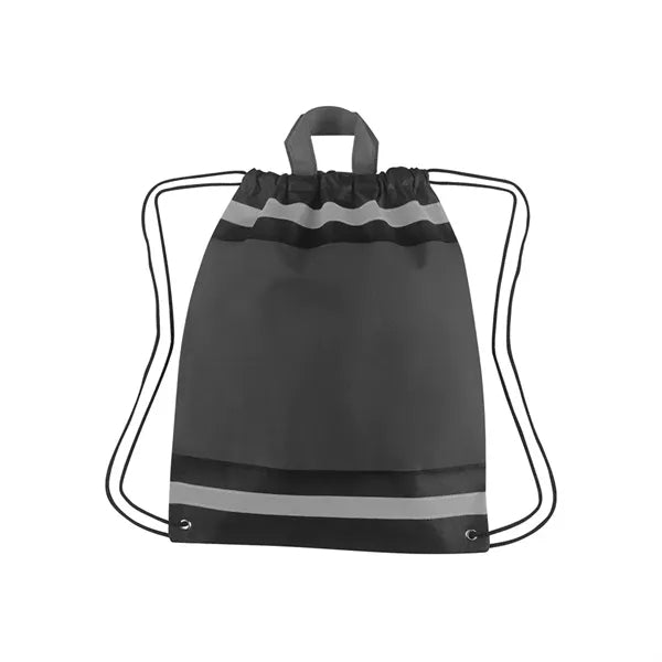 Horizon Reflective Drawstring Backpack Tote