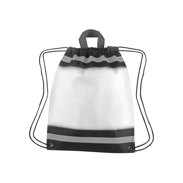 Horizon Reflective Drawstring Backpack Tote