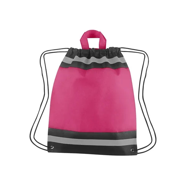 Horizon Reflective Drawstring Backpack Tote