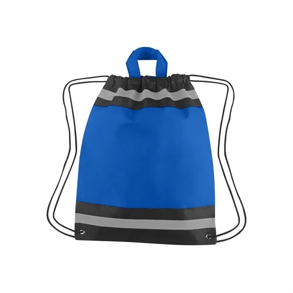 Horizon Reflective Drawstring Backpack Tote