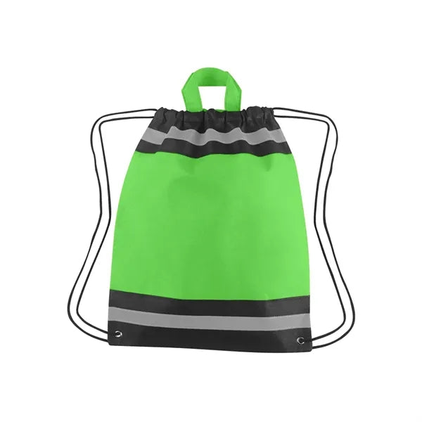 Horizon Reflective Drawstring Backpack Tote