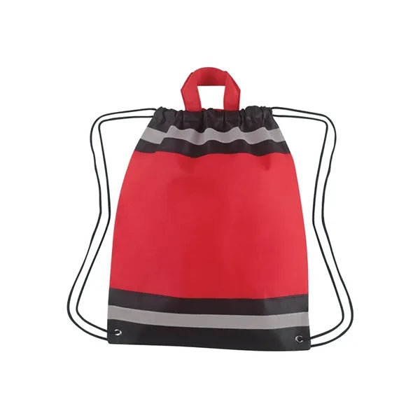 Horizon Reflective Drawstring Backpack Tote