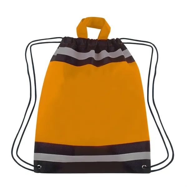 Horizon Reflective Drawstring Backpack Tote