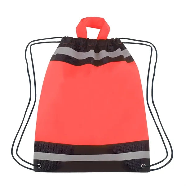 Horizon Reflective Drawstring Backpack Tote