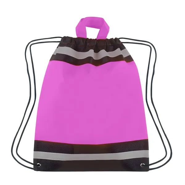 Horizon Reflective Drawstring Backpack Tote