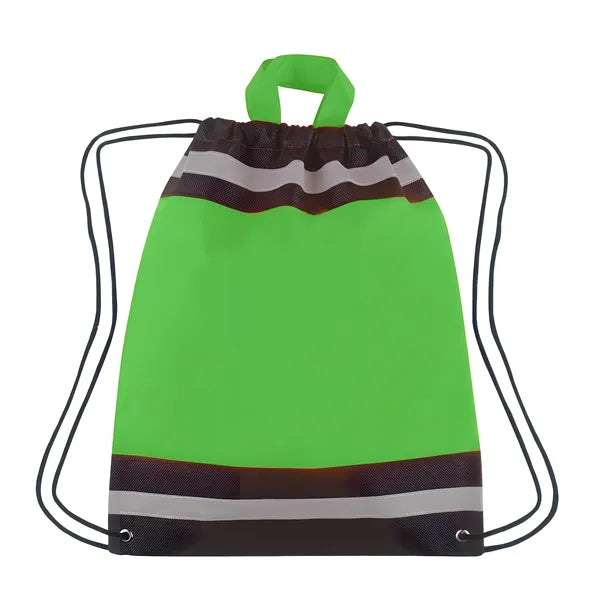 Horizon Reflective Drawstring Backpack Tote