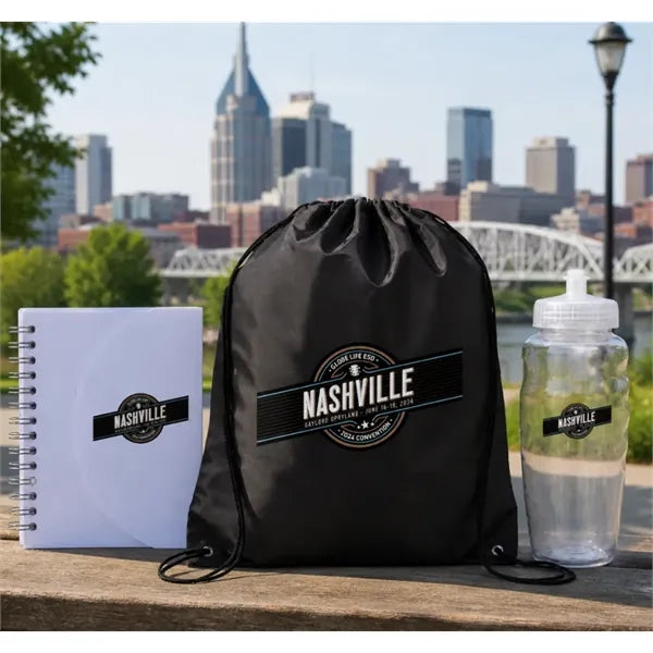 Outdoor Welcome Gift Set with Journal,Bag & Bottle