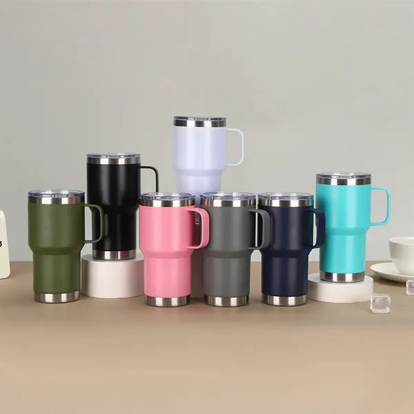 20oz Travel Mug Stainless Steel Vacuum Insulated with handle