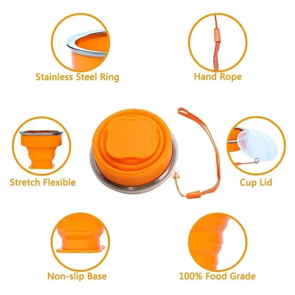Prime Silicone Collapsible Travel Cup - 6.8 Oz