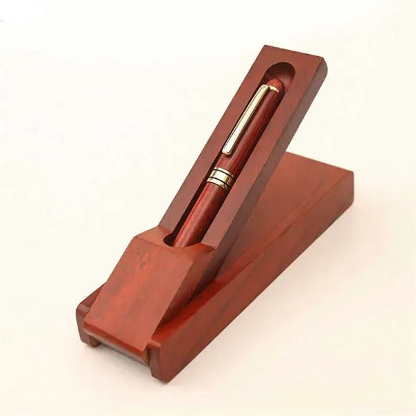 GreenGift - EcoLuxe Rosewood Roller Pen Set