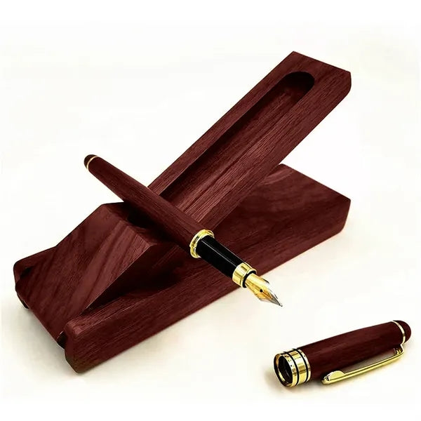GreenGift - EcoLuxe Rosewood Roller Pen Set