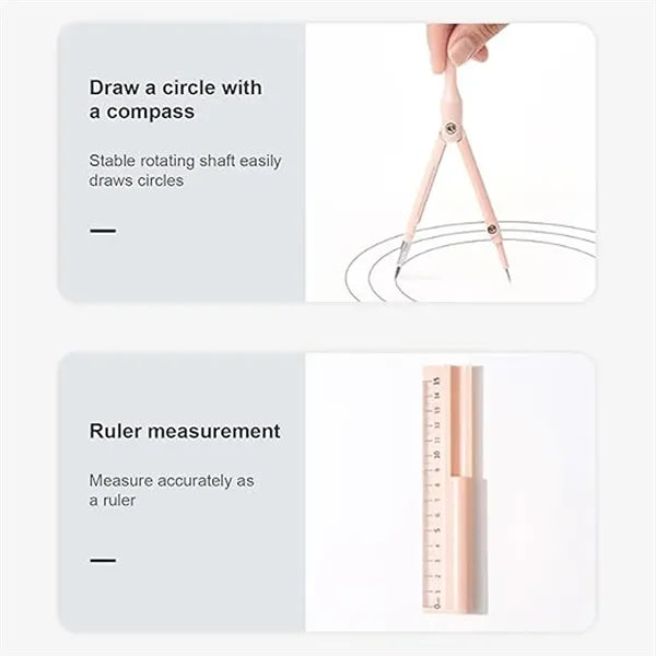 Multi functional compass pen three in one