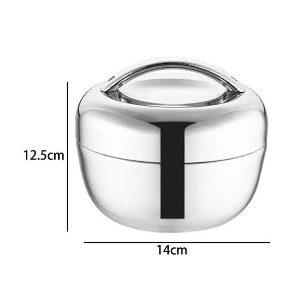 Creative Apple-Shaped Stainless Steel Insulated Lunch Box
